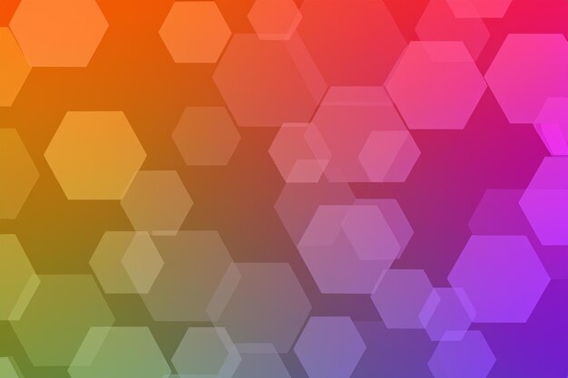 Photo arrière-plan de couleur hexagonal