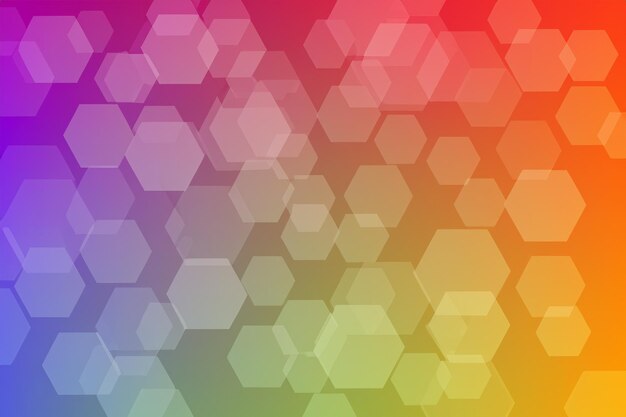 Arrière-plan de couleur hexagonal