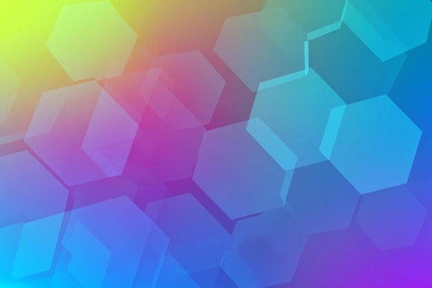 Arrière-plan de couleur hexagonal