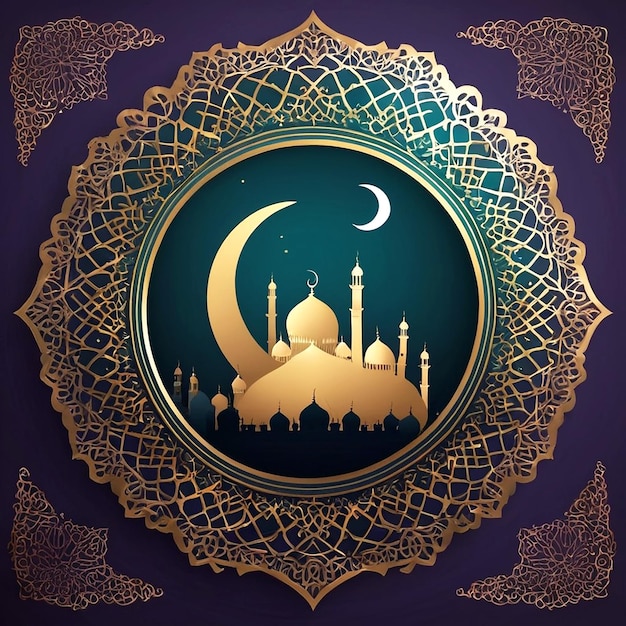 Arrière-plan décoratif de l'Aïd al-Fitr