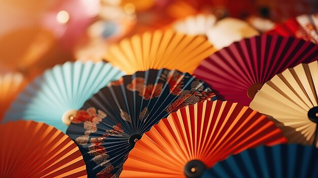 Arrière-plan décoratif traditionnel japonais Sensu