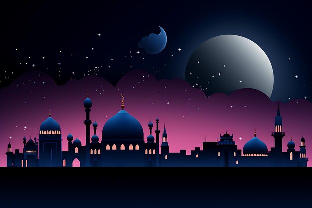 Arrière-plan de design islamique avec un espace de copie vide bon pour un événement spécial comme le ramadan