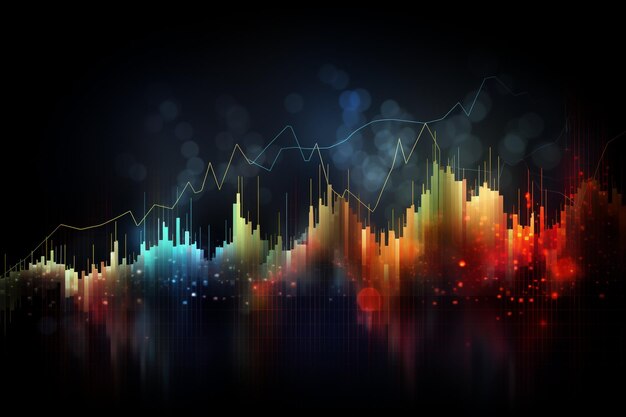 Arrière-plan des diagrammes boursiers et de négociation