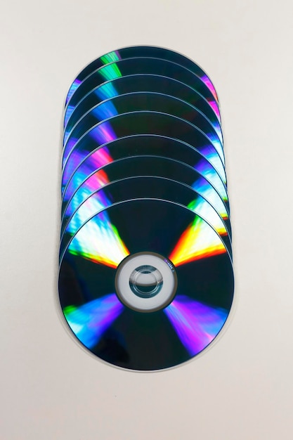 Arrière-plan de disques compacts ou de DVD