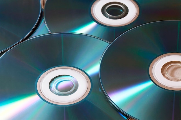 Arrière-plan de disques compacts ou de DVD