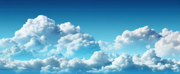 Arrière-plan du ciel bleu Petit nuage Arrière-plane de la bannière HD