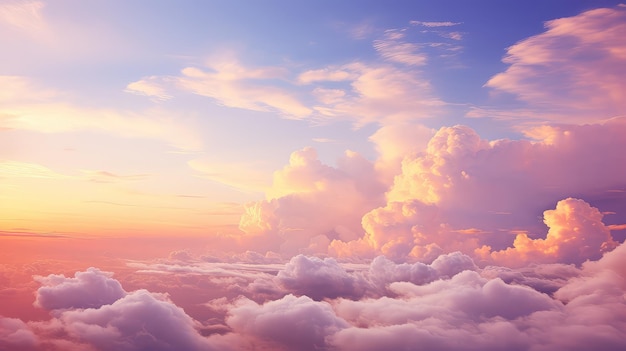 Arrière-plan du ciel en cumulus bleu