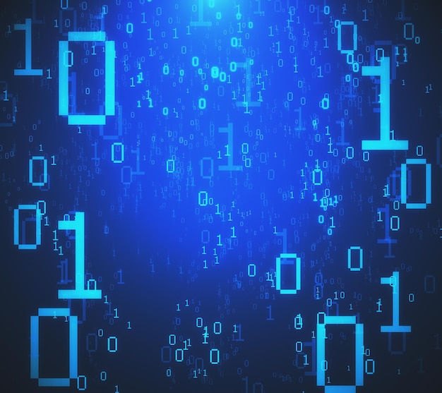 Arrière-plan du code binaire