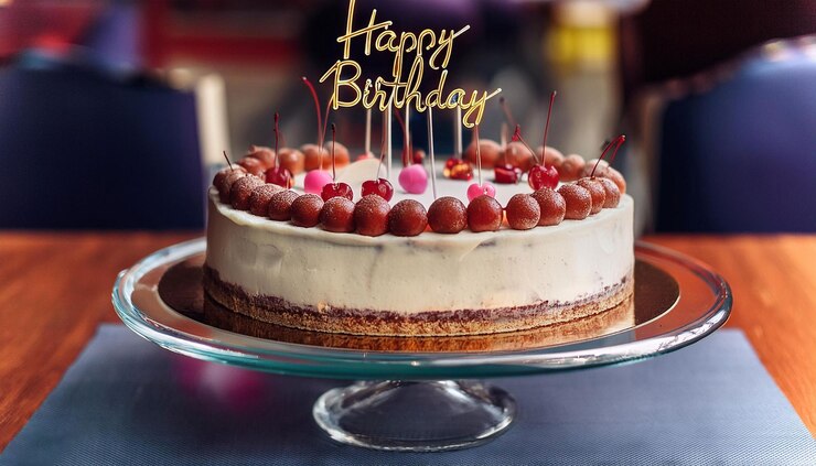 Photo arrière-plan du gâteau d'anniversaire