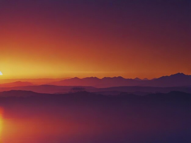 Photo arrière-plan du gradient du coucher de soleil