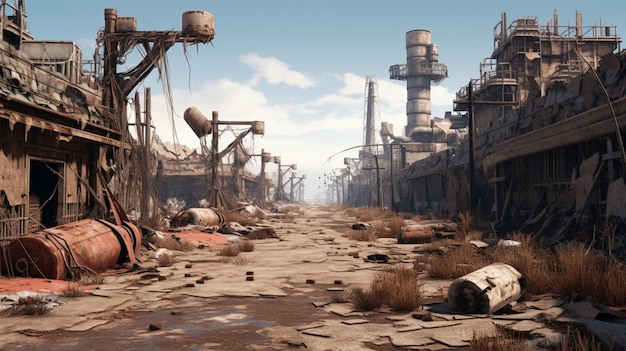 Arrière-plan du jeu PostApocalyptic Wastelands