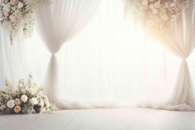 Photo arrière-plan du mariage et espace de copie