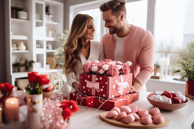 Arrière-plan du papier peint du jour de la Saint-Valentin