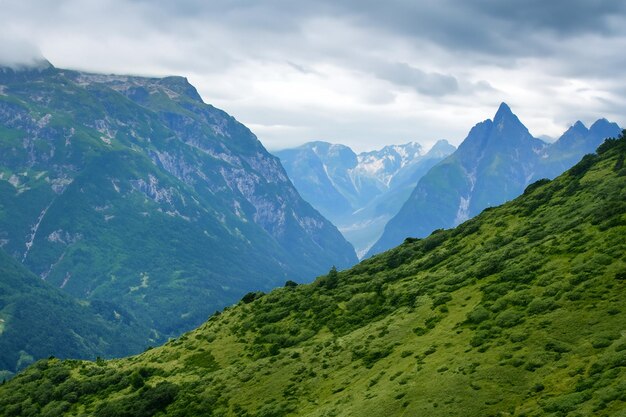 arrière-plan du paysage de montagne