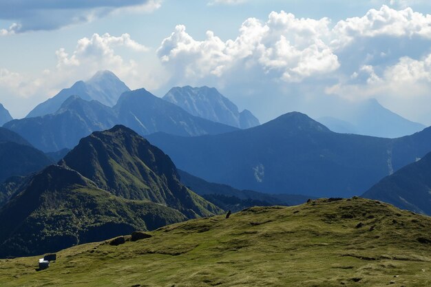 arrière-plan du paysage de montagne