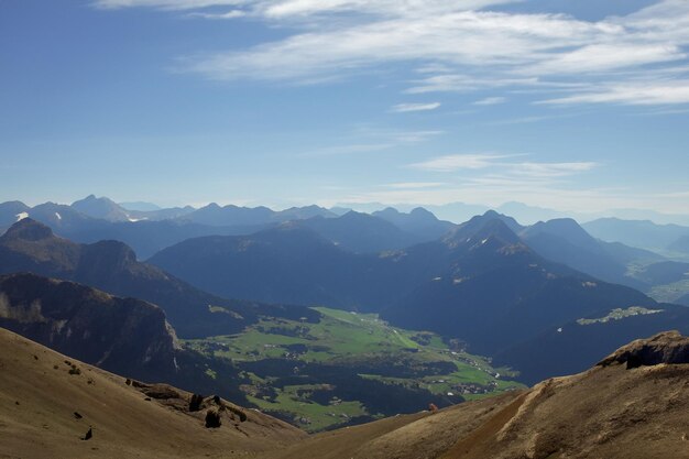 arrière-plan du paysage de montagne