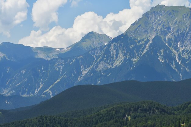 arrière-plan du paysage de montagne