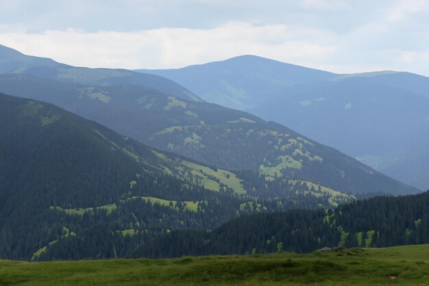 arrière-plan du paysage de montagne