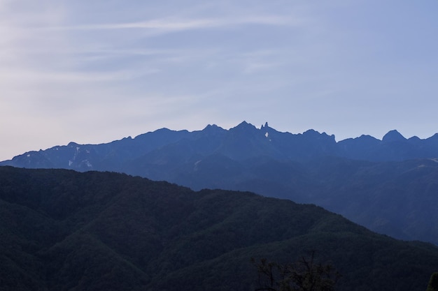 arrière-plan du paysage de montagne