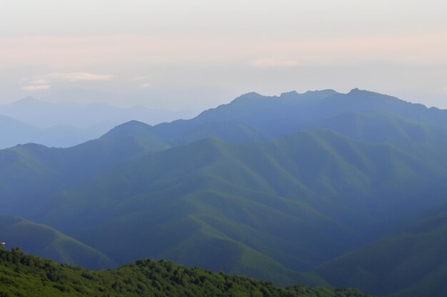 Photo arrière-plan du paysage de montagne