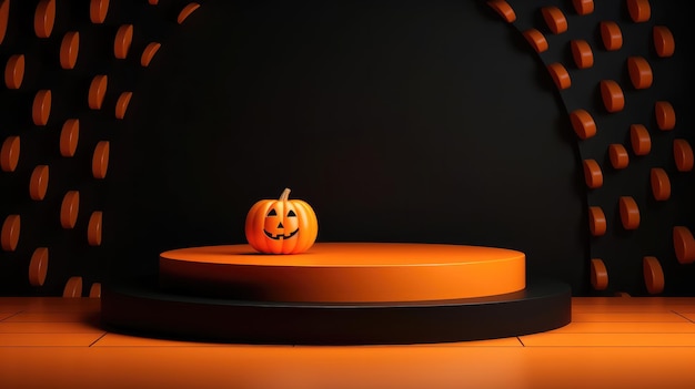 Arrière-plan du podium d'Halloween