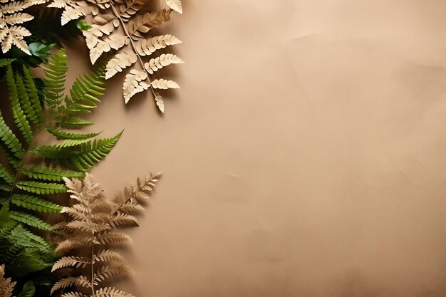 Photo arrière-plan élégant papier recyclé beige et blanc arrière-plan brun terreux avec concept créatif