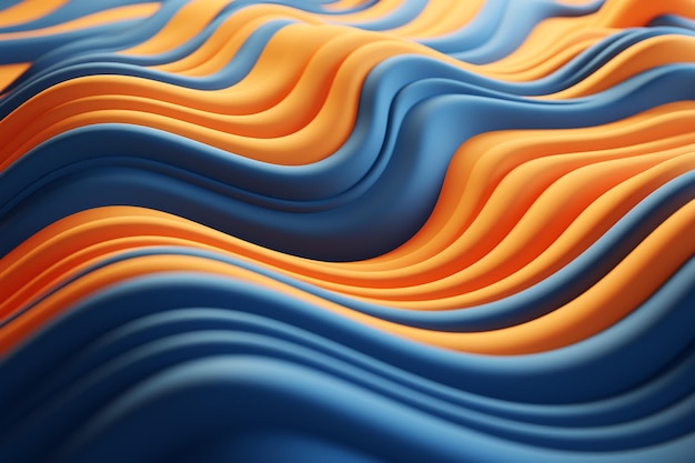 Arrière-plan esthétique de l'art rétro abstrait ondulé dans le style couleur à la mode ondes rainure liquide