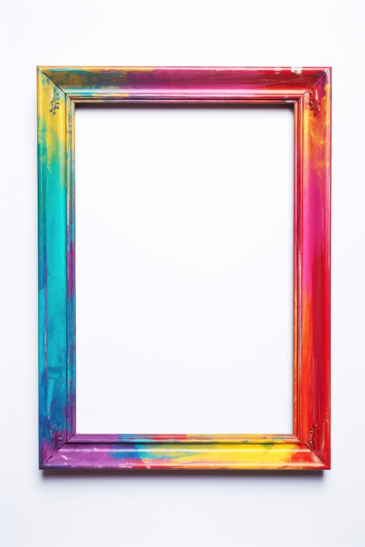 Photo arrière-plan en fer coloré rectangle fond blanc