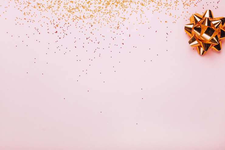 Photo arrière-plan festif couleur rose avec vue sur le haut de la proue