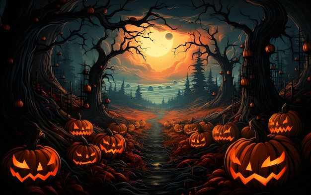 Arrière-plan de la fête d'Halloween