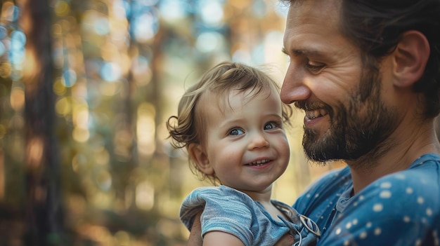 Arrière-plan de la fête des pères moments de liaison entre le père et son enfant