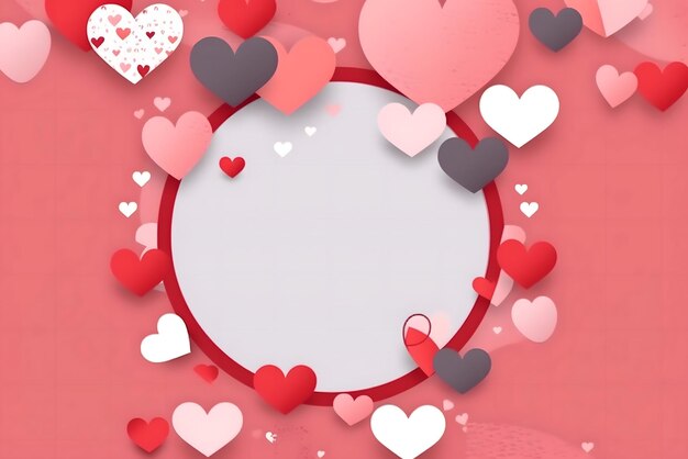 Arrière-plan de la fête de la Saint-Valentin arrière-plan des médias sociaux pour le vday
