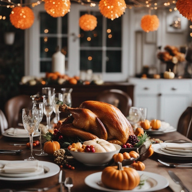 Arrière-plan de la fête de Thanksgiving