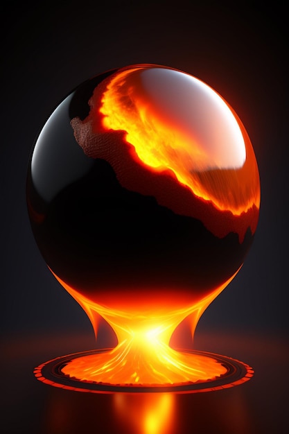 Arrière-plan de feu abstrait avec une image de flamme flamboyante réaliste