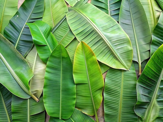 Photo arrière-plan des feuilles de banane