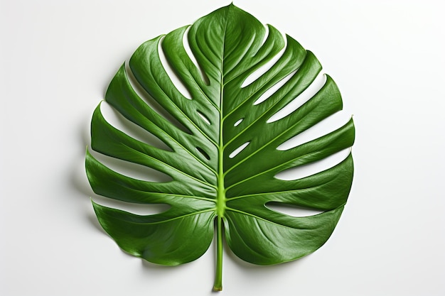arrière-plan de feuilles plante monstera nature texture de palmier vert tropical feuillage isolé