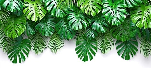 arrière-plan de feuilles tropicales papier peint HD 8K Image photographique en stock