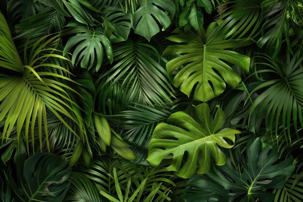 Photo arrière-plan des feuilles tropicales