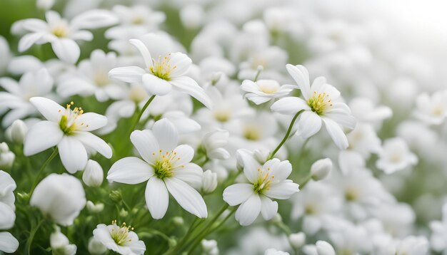 Photo arrière-plan de fleurs blanches