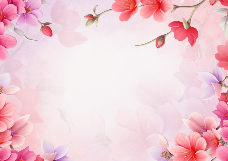 Photo arrière-plan floral à l'aquarelle