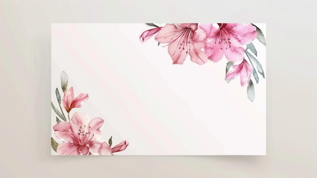 Arrière-plan floral à l'aquarelle