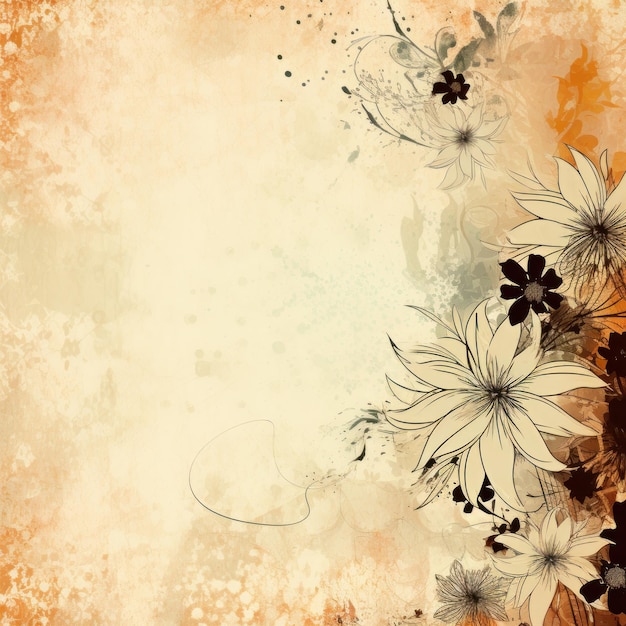 Arrière-plan floral beige abstrait avec des textures grunge naturelles ID de travail 6307fdd01e0a400b96581204facb3806