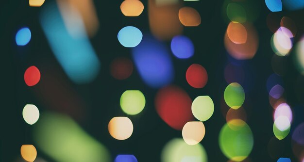 Arrière-plan flou abstrait. Fête de Noël et du nouvel an bokeh background avec copyspace. Arrière-plan flou de lumières festives. Fond de lumières vintage scintillantes avec des lumières défocalisées