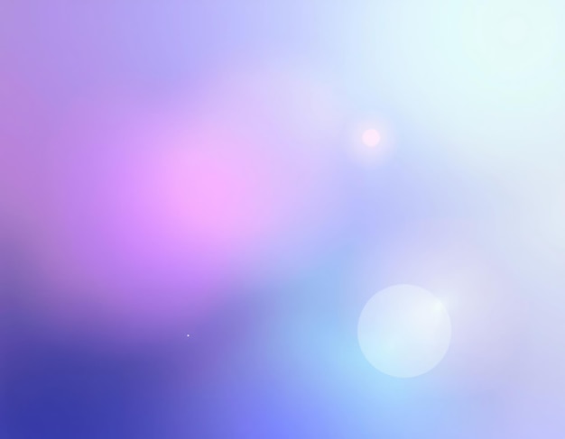 Arrière-plan flou abstrait avec un gradient de couleur pastel doux et des taches de lumière blanches