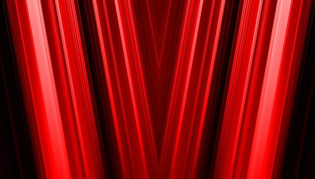 Arrière-plan flou de mouvement lumière texturée rouge et ligne de forme en v
