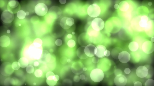 Arrière-plan flou vert avec un bokeh vert clair