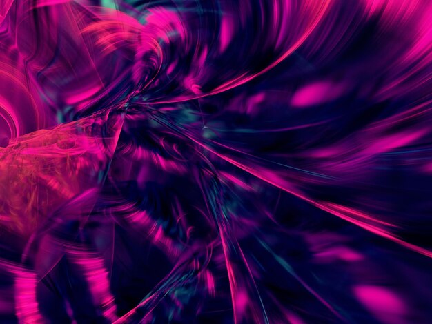 arrière-plan fractal abstrait en violet illustration de rendu 3D