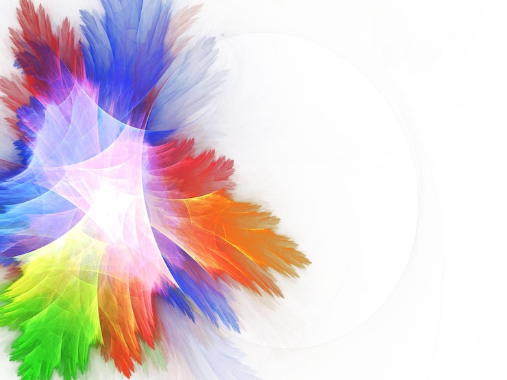 Photo arrière-plan fractal abstrait
