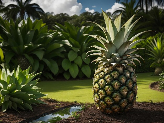 arrière-plan des fruits de l'ananas