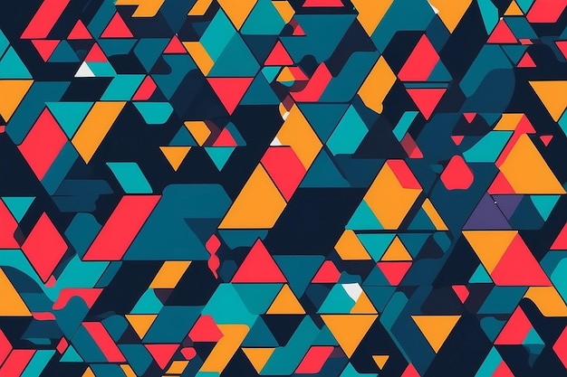 Arrière-plan géométrique avec des couleurs différentes